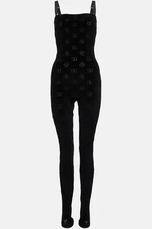 Dolce & Gabbana Logo cotton and silk jumpsuit