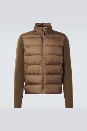 Moncler Down-paneled wool jacket