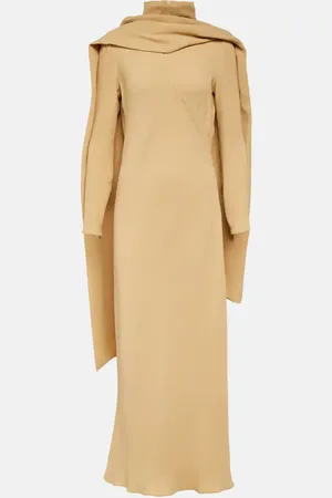 The Row Pascal draped silk crÃªpe maxi dress