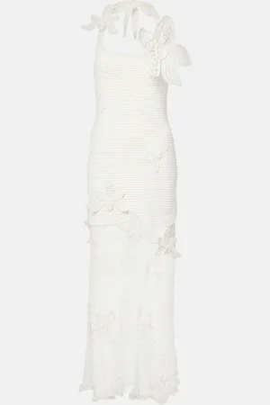 Oscar de la Renta Crochet cotton maxi dress