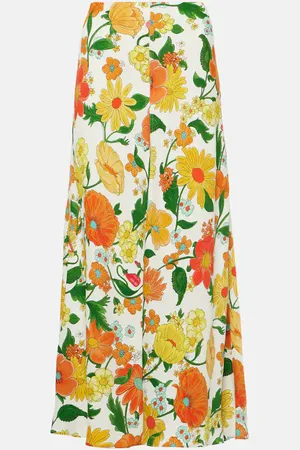 Stella McCartney Floral cady maxi skirt