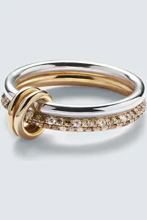 SPINELLI KILCOLLIN Virgo Petite 18kt and sterling silver ring with diamonds
