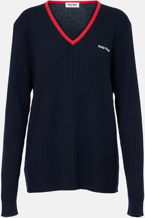 Miu Miu Ribbed-knit cashmere sweater