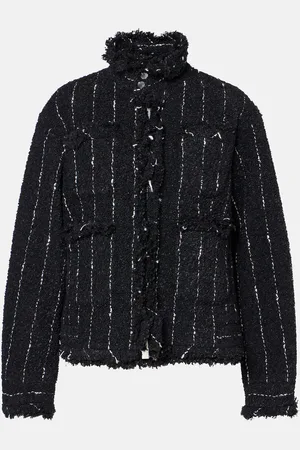 SACAI Striped tweed jacket