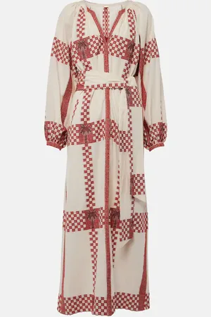 JOHANNA ORTIZ Printed cotton midi dress
