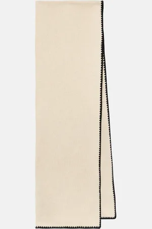 Totême Embroidered wool-blend scarf
