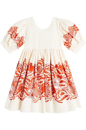 Molo Camilo floral puff-sleeve dress