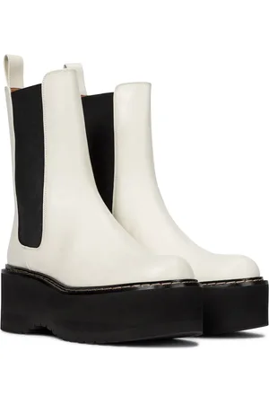 PARIS TEXAS Leather platform Chelsea boots