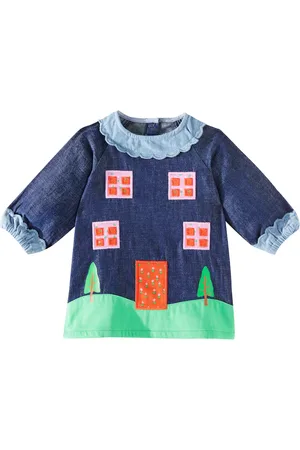 Stella McCartney Patch-appliquÃ© denim dress