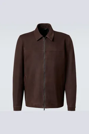 Sunspel Harrington suede blouson