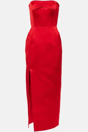 EMILIA WICKSTEAD Strapless midi dress