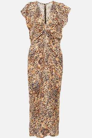 Isabel Marant Lyndsay printed gathered midi dress