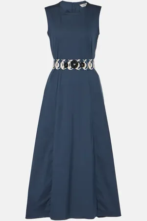 Max Mara Preston cotton-blend poplin midi dress