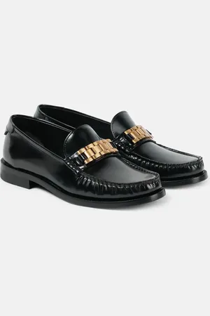 Victoria Beckham Chain leather loafers