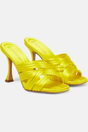 Aquazzura Oahu 95 satin mules