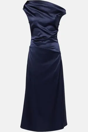 Staud Elyse pleated silk-blend maxi dress
