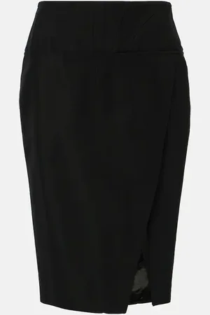 MUGLER High-rise pencil skirt