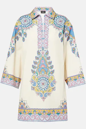 Etro Printed cotton-blend tunic