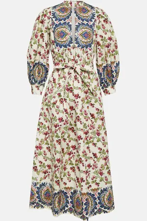 Etro Printed cotton-blend midi dress