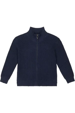 Il gufo Ribbed-knit cotton zip-up cardigan