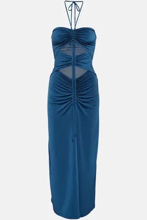Jade Swim Kira halterneck cutout midi dress