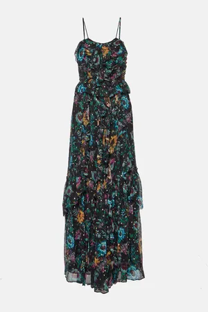 ULLA JOHNSON Colette ruffled silk maxi dress