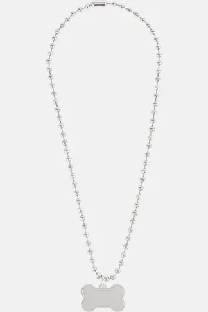 Balenciaga Logo stainless steel dog necklace
