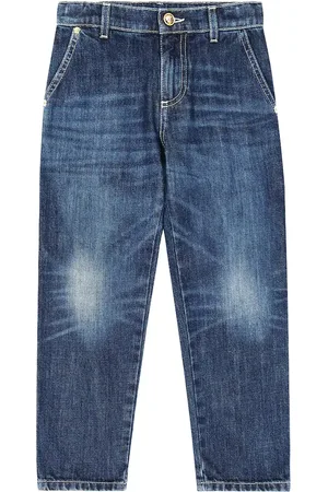 VERSACE Logo straight jeans