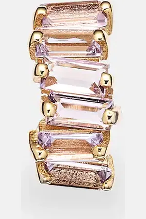 Suzanne Kalan Gia 14kt single earring with Rose de France amethysts