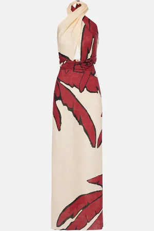 JOHANNA ORTIZ Wonders Of The Sea linen maxi dress