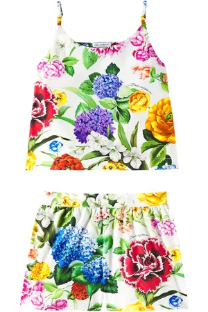Dolce & Gabbana Floral cotton shirt and shorts set