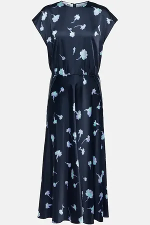 Vince Floral midi dress