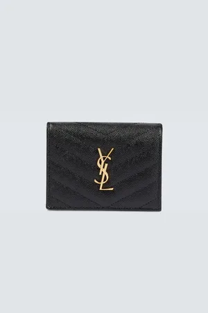 Saint Laurent Grained leather wallet