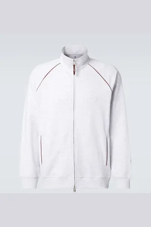 Brunello Cucinelli Cotton-blend jersey track jacket