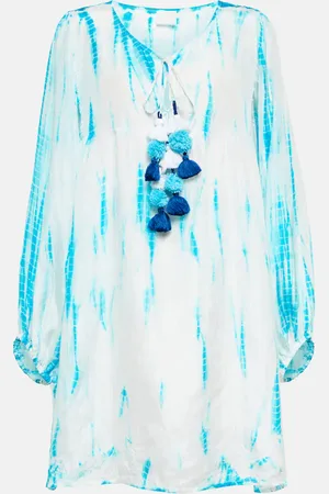 ANNA KOSTUROVA Tie-dye silk minidress