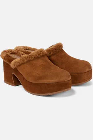 Gianvito Rossi Lyss 55 suede platform clogs