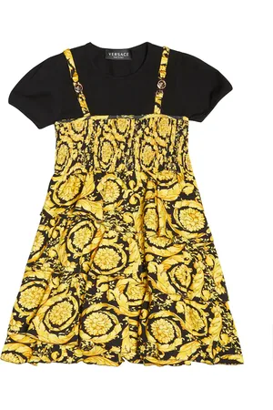 VERSACE Barocco cotton-blend dress