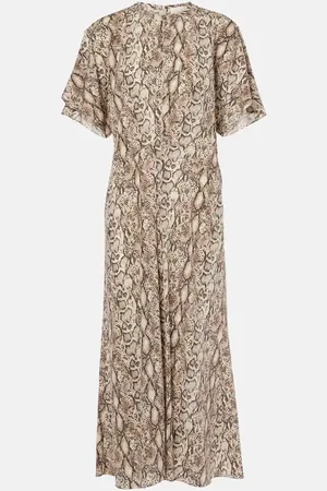 Isabel Marant Keany printed silk-blend midi dress