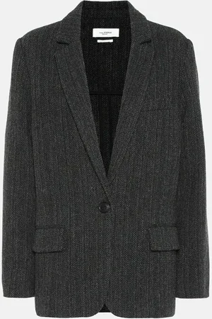 Marant Etoile Charly herringbone wool jacket