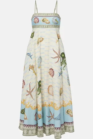 ALÉMAIS Bath House linen maxi dress