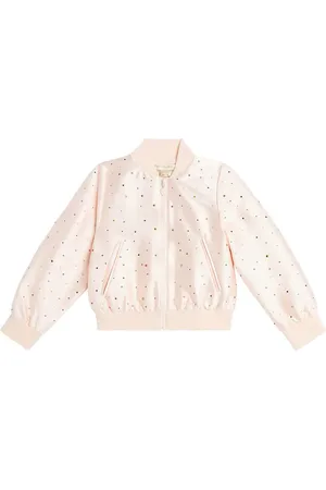 Stella McCartney Embellished satin bomber jacket