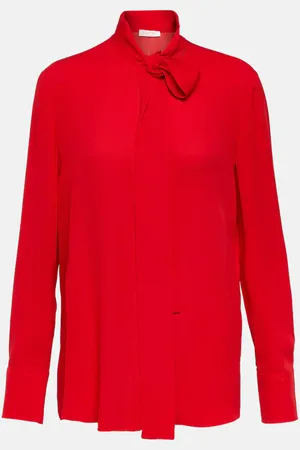 VALENTINO Bow-detail silk blouse