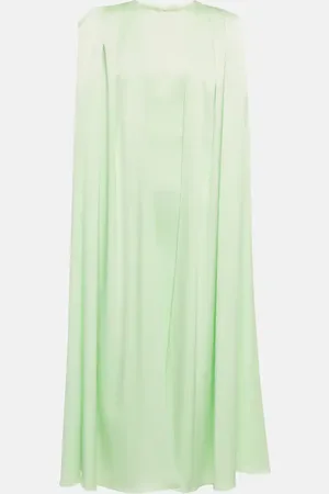 ALEX PERRY Beckett satin crÃªpe midi dress
