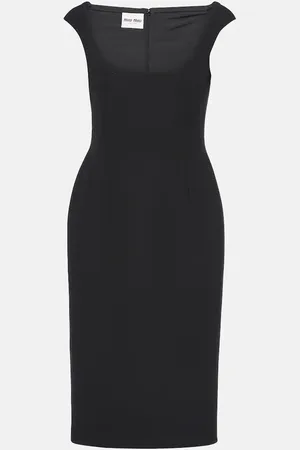 Miu Miu Scoop-neck midi dress