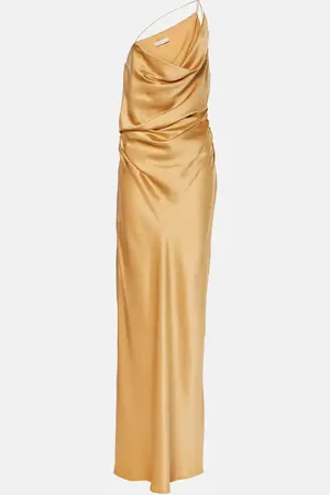 The Sei One-shoulder silk satin gown
