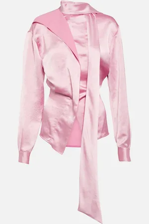 Victoria Beckham Asymmetric satin blouse