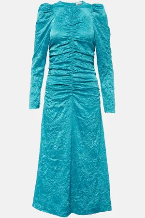 Ganni Satin midi dress