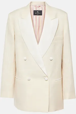 Etro Floral cotton and wool jacquard blazer