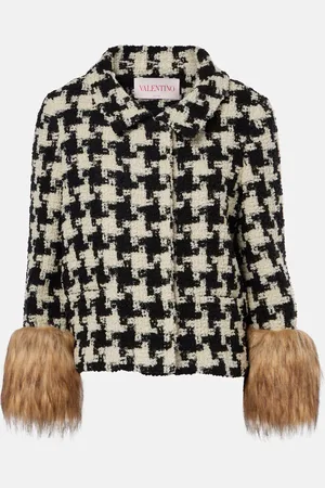 VALENTINO Macro Pied De Poule tweed jacket