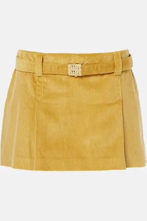Miu Miu Cotton corduroy miniskirt